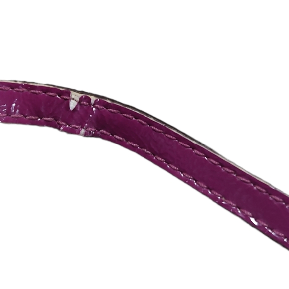 COACH Signature Stripe Large Wristlet Wallet Khaki Berry F47706 - Picture 16 of 16